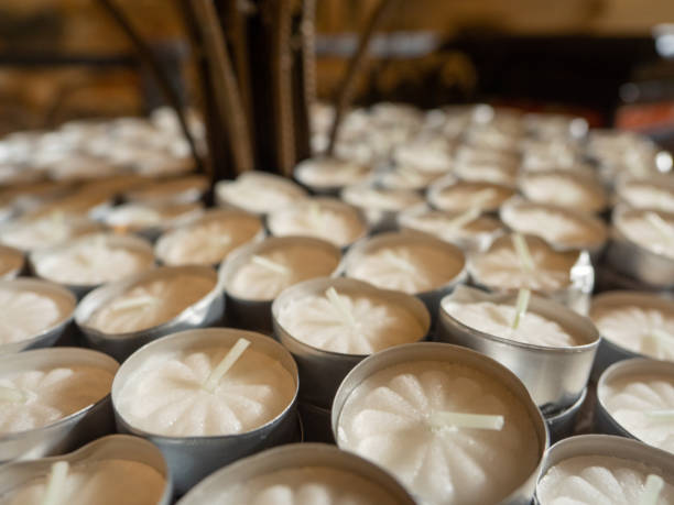 istock Candles for the prayers of devotees in church 1151842843