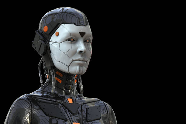 istock Robot Android Cyborg Woman Humanoid - isolated 1151846307