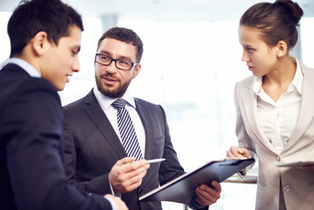 istock Contemporary communicating business people 1151848273