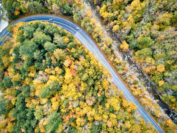 istock Scenic winding highway in autumn 1151851903