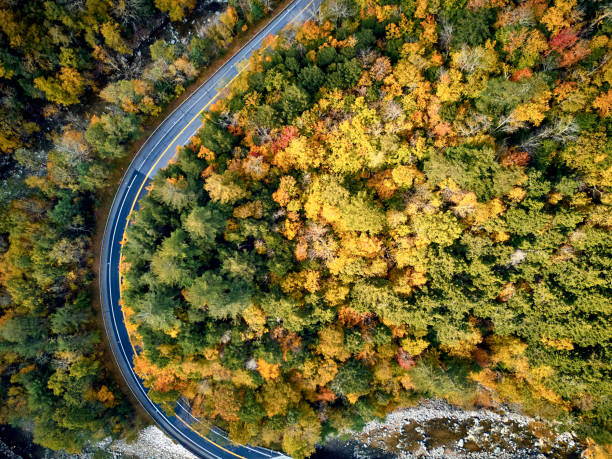 istock Scenic winding highway in autumn 1151851905