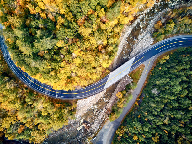 istock Scenic winding highway in autumn 1151851906