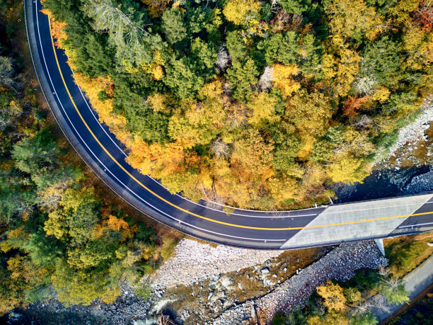 istock Scenic winding highway in autumn 1151851911