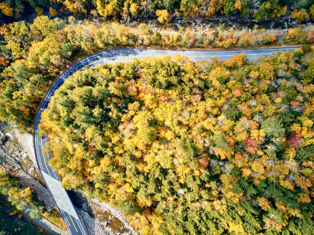 istock Scenic winding highway in autumn 1151851933