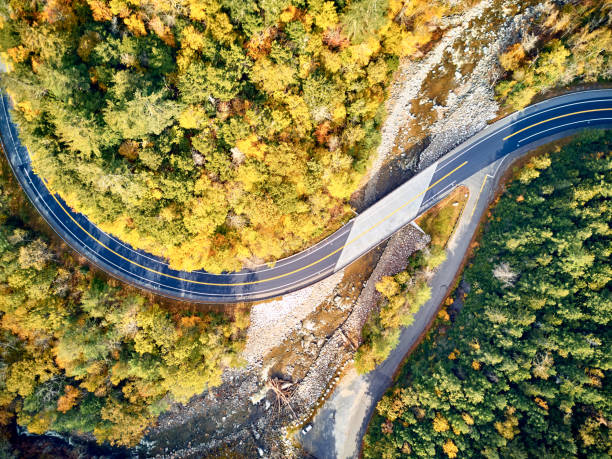 istock Scenic winding highway in autumn 1151851943