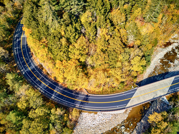 istock Scenic winding highway in autumn 1151851945