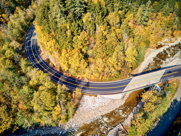 istock Scenic winding highway in autumn 1151851952