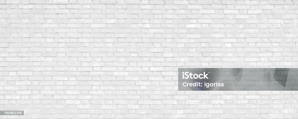White brick wall modern Background. White Brick Wall Texture Background. White urban Wallpaper interior White Color Stock Photo