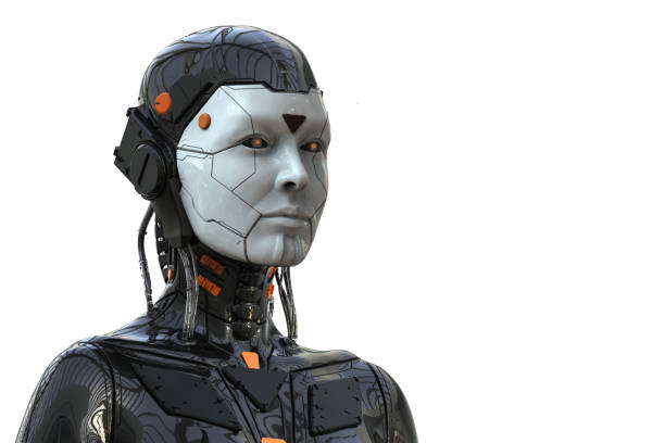 istock Robot Android Cyborg Woman Humanoid - isolated 1151852333