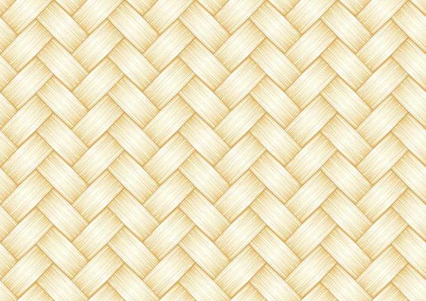 illustrations, cliparts, dessins animés et icônes de milieu - wicker backgrounds textured pattern