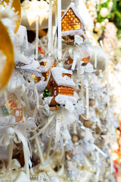 istock Christmas market kiosk details 1151867634