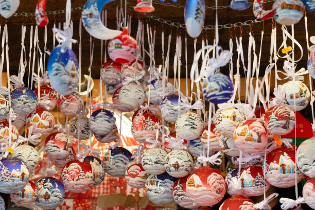 istock Christmas market kiosk details 1151868205