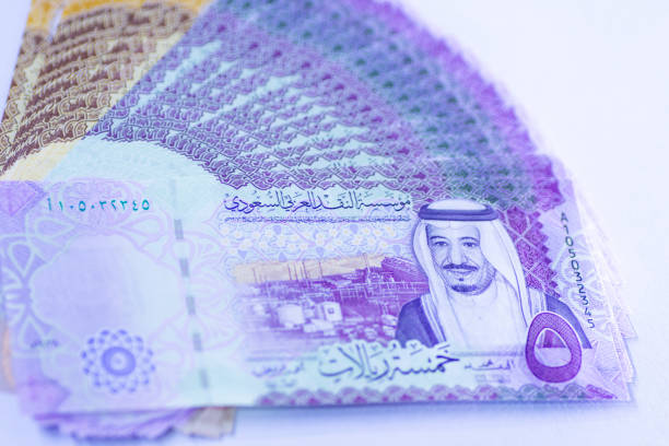 サウジアラビア貨幣 - currency paper currency wealth one hundred dollar bill ストックフォトと画像