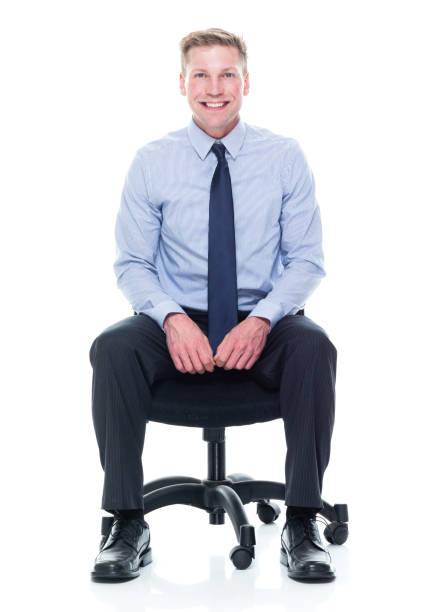 istock Handsome caucasian businessman in nice clothing - sitting 1151880338