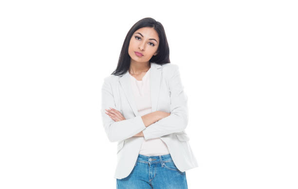 istock Beautiful female wearing nice clothes - boredom 1151886232