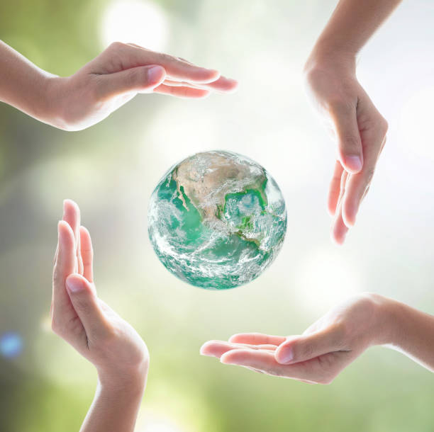 istock Earth day and saving green world with environmental protection concept: Element of this image furnished by NASA 1151886577