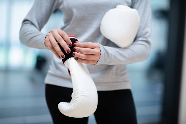 istock Close up of female boxer 1151887528