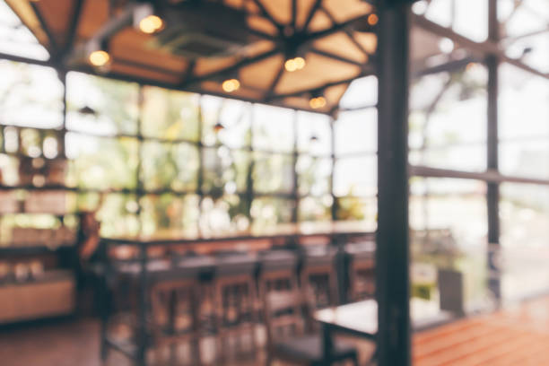 istock Cafe coffee shop interior abstract blur defocused with bokeh light background 1151887937