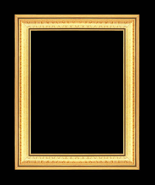 istock the antique gold frame isolated on black background 1151893200