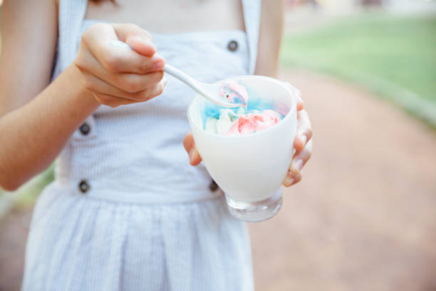Girl Holding Ice Cream