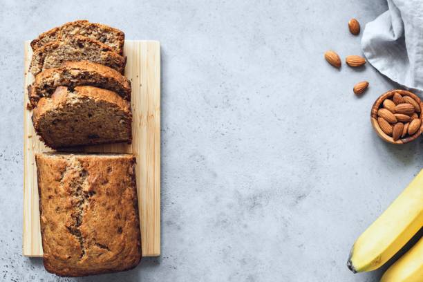 istock Vegan Banana Bread On Concrete Background 1151907749