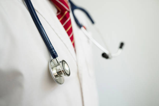 istock Close up stethoscope with doctor uniform 1151917800