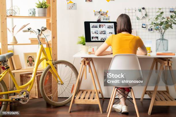 Work Of Submitter Stock Photo - Download Image Now - Home Office, Domestic Life, Desk