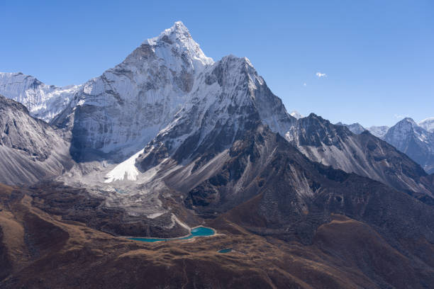 istock Ama Dablam mountain peak view from Dingboche view point, Everest or Khumbu region, Nepal 1151925787