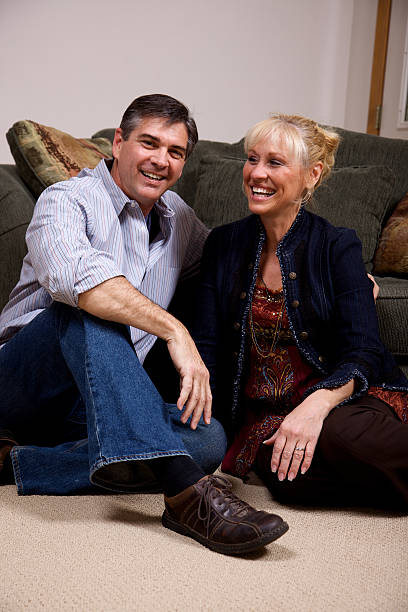 istock middle aged couple portraits 115193025