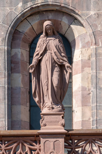istock Mary statue at Freiburg Muenster Germany 1151933852