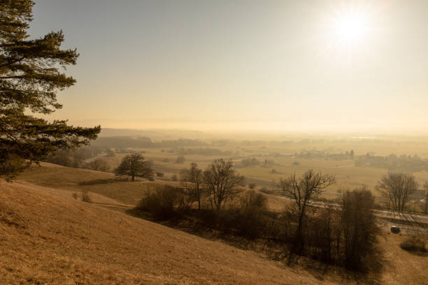 An image of sunrise at Weilheim Bavaria Germany