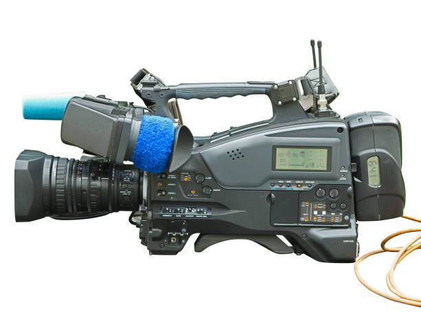 istock Professional digital video camera, isolated on white background 1151942938