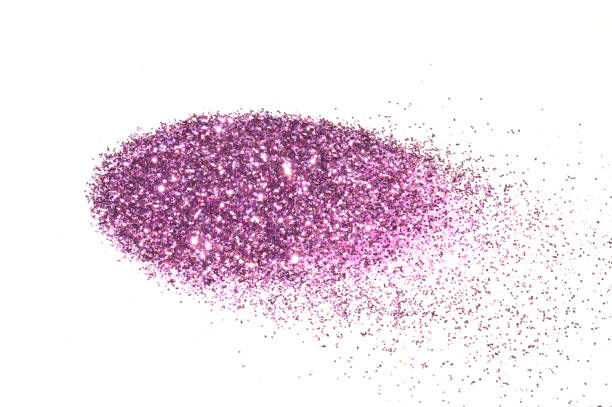 istock Purple glitter on white background 1151944472