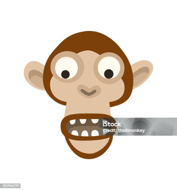 Cool Monkey Logo Vector Design Illustration Ape Head Icon Gorilla Face Icon Stock Illustration - Download Image Now