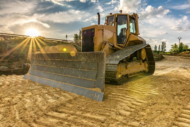 istock A hard day of work in road construction with heavy machinery 1151947308