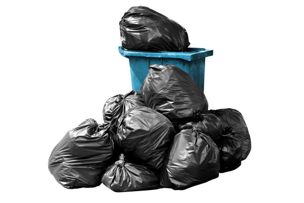istock bag garbage, bin bag garbage blue, Bin,Trash, Garbage, Rubbish, Plastic Bags waste pile isolated on background white 1151947791