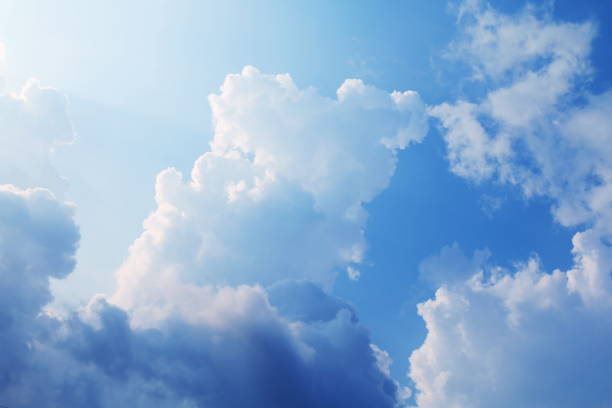 istock Sky, Beautiful blue sky with clouds background and bright lighting clear on Summer 1151948199