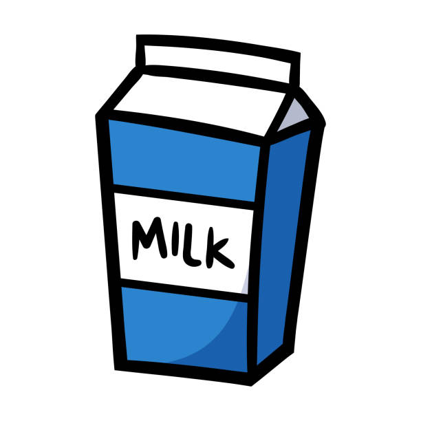 Cartoon Milk Carton Vector Illustration Stock Illustration - Download Image  Now - Milk Carton, Cartoon, Animal - iStock