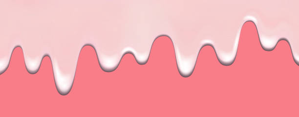 istock Dripping pink creamy liquid, donut, yogurt with jam, ice cream. 1151951893