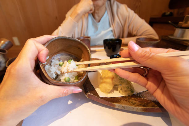 istock Eating Japanese food 1151952284