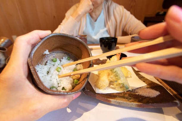 istock Eating Japanese food 1151953609