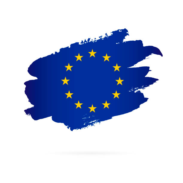 istock Flag of Europe. 12 golden stars. Vector illustration 1151954785