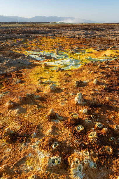Acid concretions in Dallol site in the Danakil Depression in Ethiopia, Africa Acid concretions in Dallol site in the Danakil Depression in Ethiopia in Africa dallol ethiopia stock pictures, royalty-free photos & images