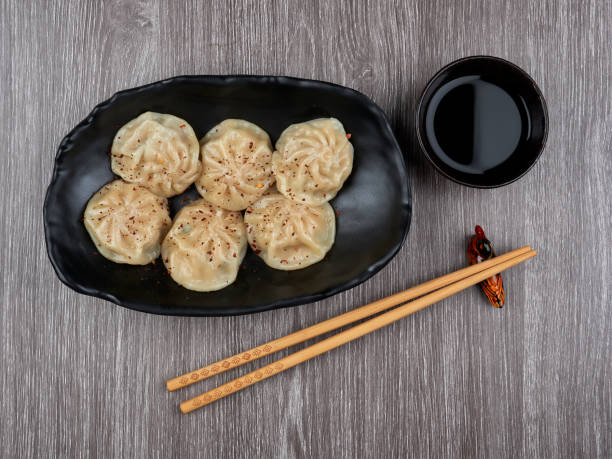 istock Korean steamed dumplings snack with soy sauce 1151966493