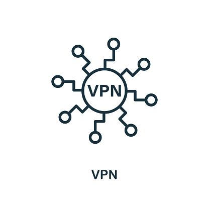 Vpn icon. Creative element design from icons collection. Pixel perfect Vpn icon for web design, apps, software, print usage.