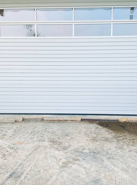 istock New gray garage door 1151971269