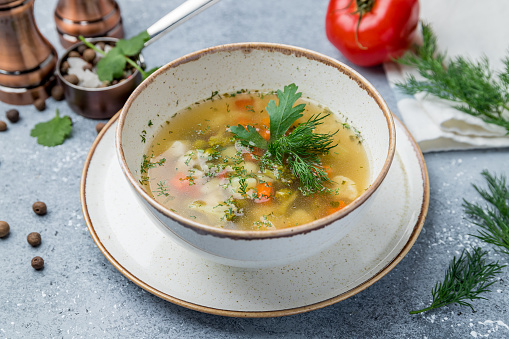 Vegetable soup minestrone