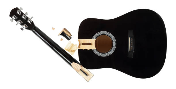 istock Guitar repair and service - broken guitar isolated 1151993725