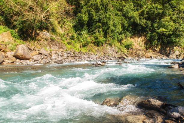 istock Fast Flowing River in Wulai, Taiwan 1151994669