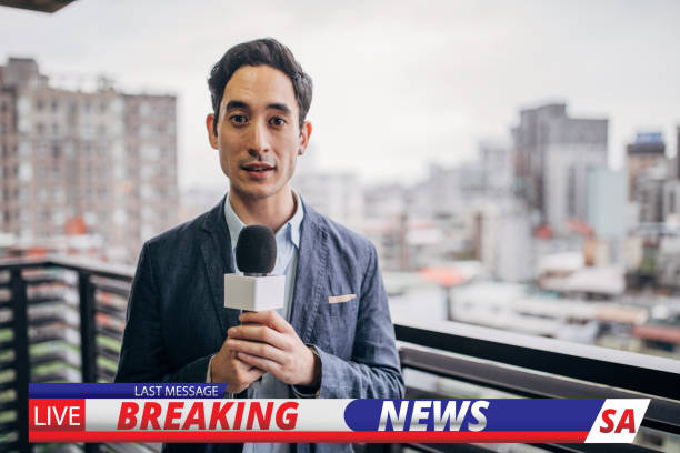 istock Professional news reporter 1151999261